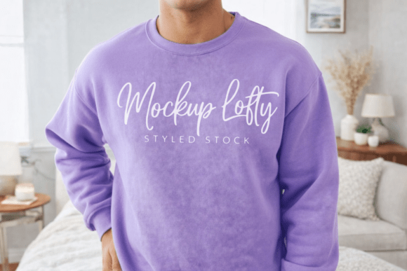 Comfort Colors 1566 Violet Mockup