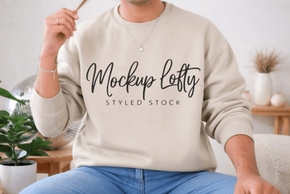 Elevate Your Brand with the Sand Gildan 18000 Sweatshirt Mockup: Precision, Professionalism, and Purpose