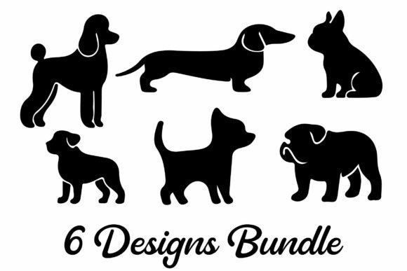 Free 6 Dogs SVG Clipart Vector Bundle: Versatile, Ready-to-Use Digital Art for Crafters and Creators