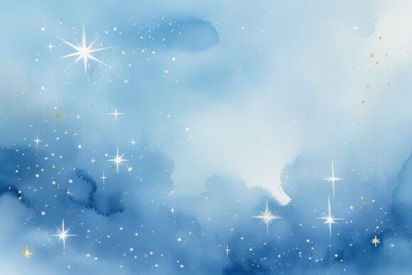 Free Watercolor Sky Sparkle Background
