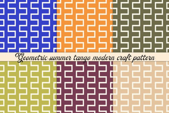 Geometric Summer Tango Modern Craft: Where Pattern Meets Purpose