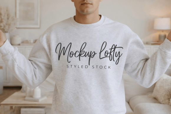Gildan 18000 Sport Grey Sweatshirt Mockup: The Professional Designer’s Essential Presentation Tool