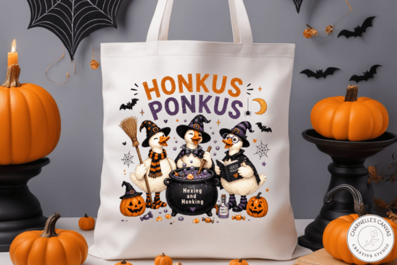 Honkus Ponkus Halloween Witch Geese