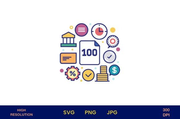 Icons Showing Success and Completion