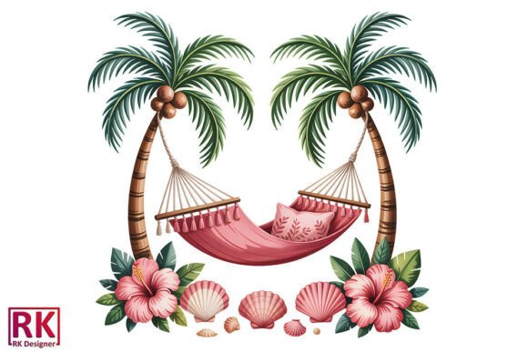 Summer Coastal Clipart PNG
