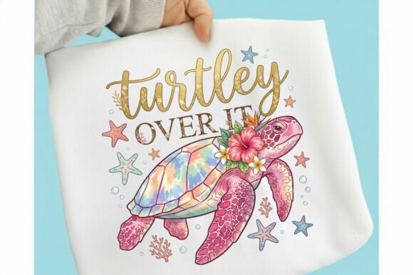 Summer Turtle Preppy Hand Drawn PNG