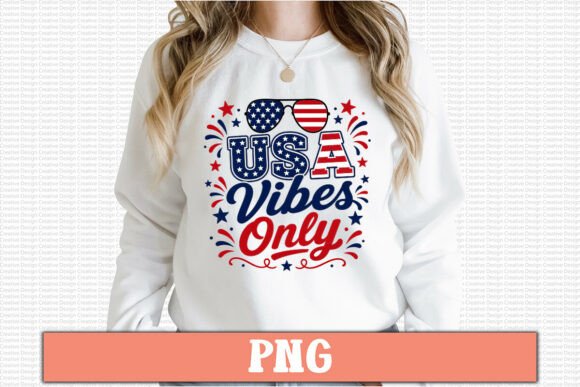 USA Vibes Only Free PNG Design 2