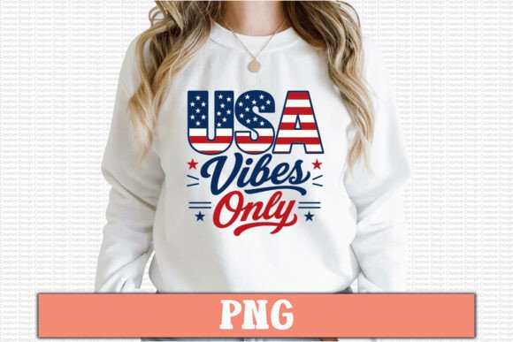 USA Vibes Only Free PNG Design